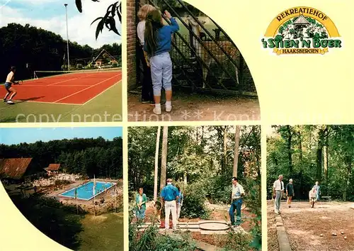 AK / Ansichtskarte Haaksbergen Rekreatiehof  t Stien  n Boer Tennis Tierpark Freibad Minigolf Bowl Haaksbergen