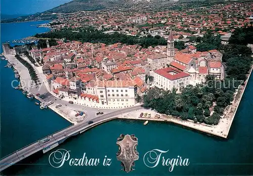 AK / Ansichtskarte Trogir_Trau Altstadt Fliegeraufnahme Trogir Trau