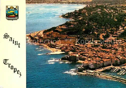 AK / Ansichtskarte Saint_Tropez_Var Cote d Azur vue aerienne Saint_Tropez_Var