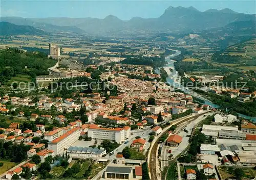 AK / Ansichtskarte Crest La ville et le Vercors vue aerienne Crest