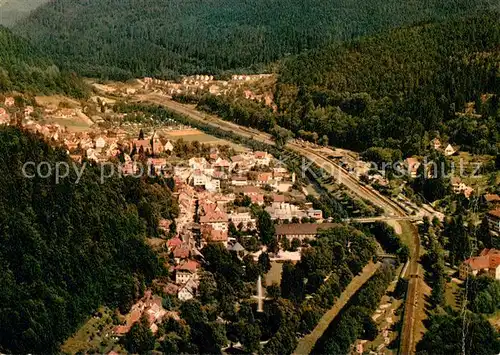 AK / Ansichtskarte Bad_Liebenzell Kurort im Schwarzwald Fliegeraufnahme Bad_Liebenzell