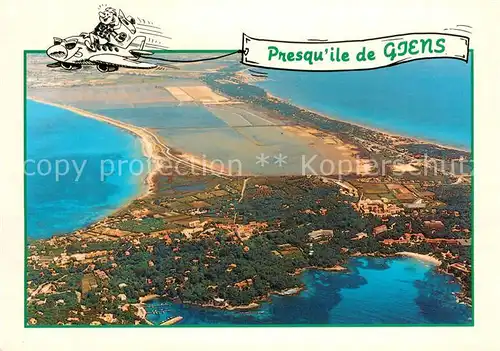 AK / Ansichtskarte Presqu_Ile de Giens Vue aerienne Presqu_ile de Giens