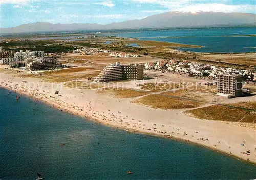 AK / Ansichtskarte Port_Barcares La plage Vue aerienne Port Barcares