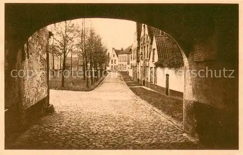 AK / Ansichtskarte Bruges_Brugge_Flandre Cour du Beguinage 