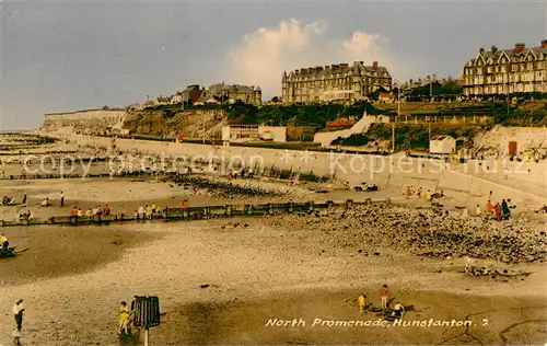 AK / Ansichtskarte Hunstanton North Promenade Beach 