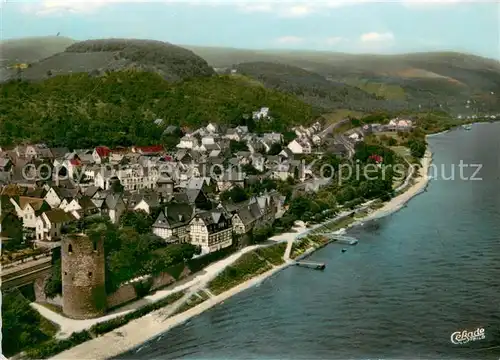 AK / Ansichtskarte Rhens am Rhein Fliegeraufnahme Rhens