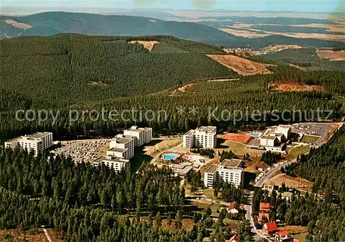 AK / Ansichtskarte Hahnenklee Bockswiese_Harz Hochwald Ferienpark Fliegeraufnahme Hahnenklee Bockswiese