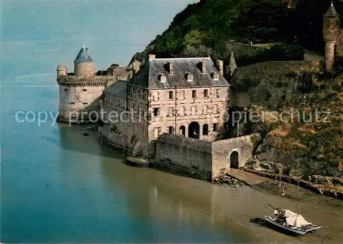 AK / Ansichtskarte Le_Mont Saint Michel Tour Gabrielle et la caserne de gendarmerie vue aerienne Le_Mont Saint Michel