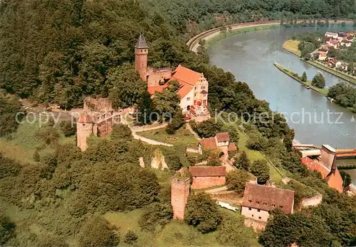 AK / Ansichtskarte Hirschhorn_Neckar Fliegeraufnahme Hirschhorn Neckar