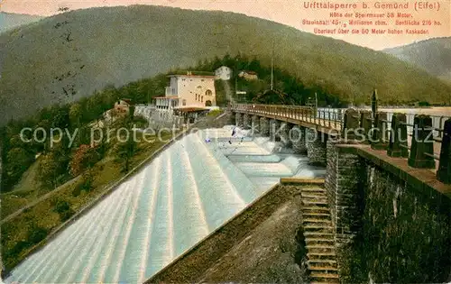 AK / Ansichtskarte Gemuend_Eifel Urfttalsperre Sperrmauer Gemuend Eifel