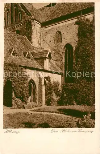 AK / Ansichtskarte Schleswig_Schlei Dom Blick vom Kreuzgang Schleswig_Schlei