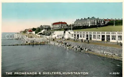 AK / Ansichtskarte Hunstanton Promenade and Shelters Valentine s Postcard 