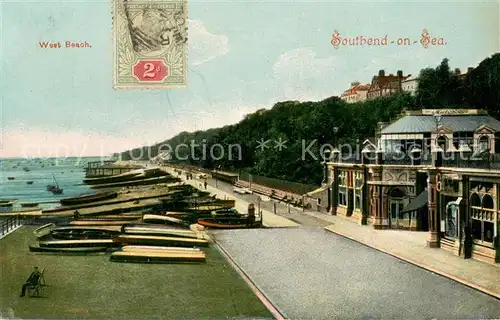 AK / Ansichtskarte Southend on Sea West Beach Promenade Southend on Sea