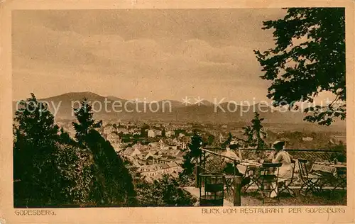 AK / Ansichtskarte Bad_Godesberg Panorama Blick vom Restaurant der Godesburg Bad_Godesberg