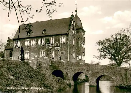 AK / Ansichtskarte Weilerswist Burg Kuehlseggen Steinbruecke Weilerswist