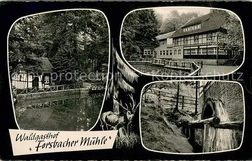 AK / Ansichtskarte Forsbach_Rheinland Forsbacher M?hle Waldgasthof Forsbach_Rheinland