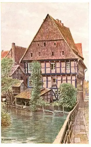 AK / Ansichtskarte Hildesheim Klein Venedig Gemaelde Hildesheim