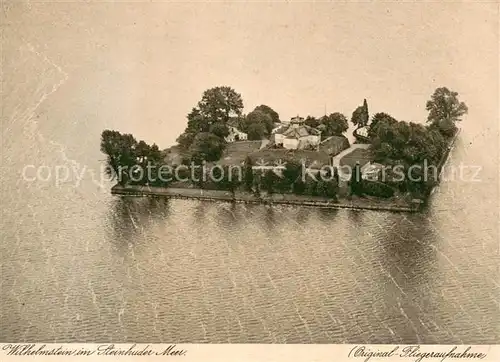 AK / Ansichtskarte Steinhuder_Meer Festung Wilhelmstein Fliegeraufnahme Steinhuder Meer