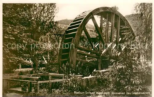 AK / Ansichtskarte Bad_Kreuznach Wasserrad des Gradierwerkes Feldpost Bad_Kreuznach