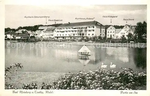 AK / Ansichtskarte Bad_Meinberg Kurheim Schanzenberg Haus Seeblick Kurhaus Roland Haus Hildegard Haus Stork Bad_Meinberg