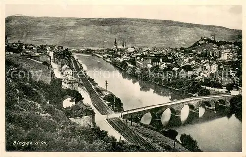 AK / Ansichtskarte Bingen_Rhein Panorama Bingen Rhein