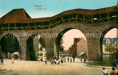 AK / Ansichtskarte Worms_Rhein Raschi Tor Worms Rhein