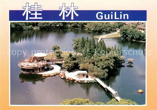 AK / Ansichtskarte Guilin Cedar Lake aerial view Guilin