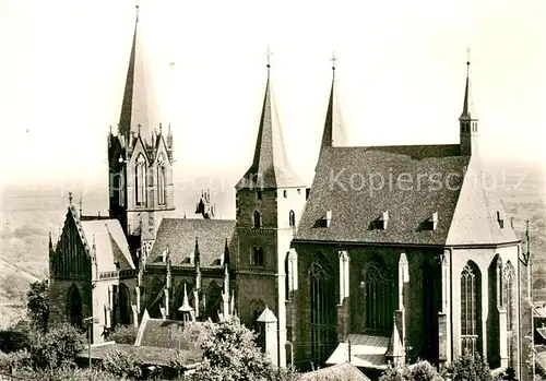 AK / Ansichtskarte Oppenheim Katharinenkirche Blick von der Ruine Landskron Oppenheim