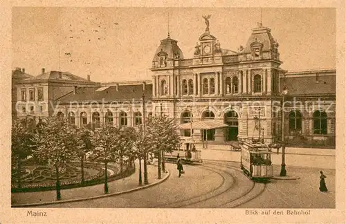 AK / Ansichtskarte Mainz_Rhein Hauptbahnhof Mainz Rhein