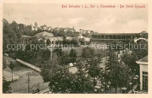 AK / Ansichtskarte Bad_Salzuflen Fuerstlicher Kurpark Bad_Salzuflen