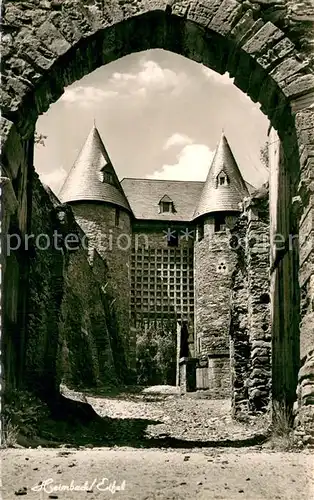 AK / Ansichtskarte Heimbach_Eifel Aufgang zur Burg Hengebach Heimbach Eifel