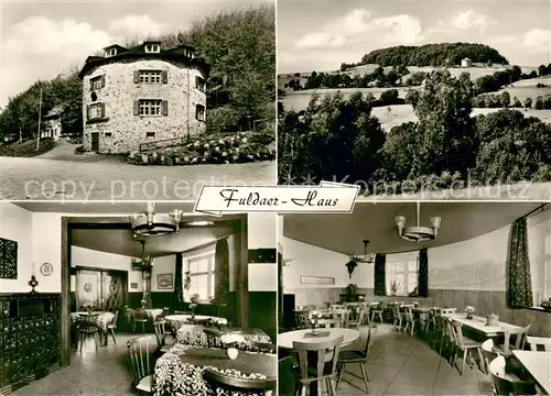 AK / Ansichtskarte Steinwand_Wasserkuppe Naturpark Rhoen Fuldaer Haus Maulkuppe Gastraeume Steinwand Wasserkuppe