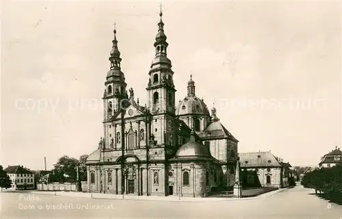 AK / Ansichtskarte Fulda Dom und bischoefl Ordinariat Fulda