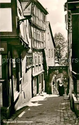 AK / Ansichtskarte Schlitz Dorfgasse Schlitz