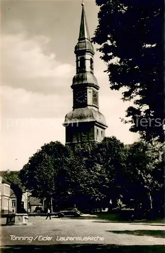 AK / Ansichtskarte Toenning_Nordseebad Laurentiuskirche Toenning_Nordseebad