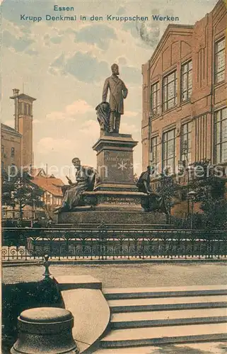 AK / Ansichtskarte Essen_Ruhr Krupp Denkmal in den Kruppschen Werken Essen_Ruhr