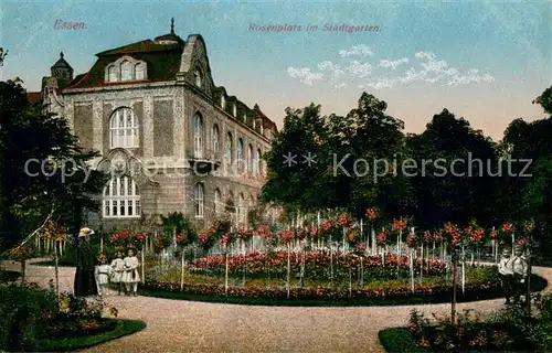 AK / Ansichtskarte Essen_Ruhr Rosenplatz im Stadtgarten Essen_Ruhr