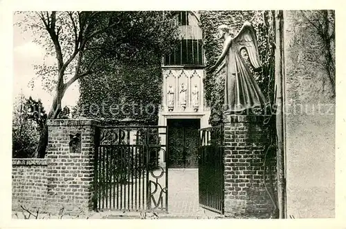 AK / Ansichtskarte Marienthal_Hamminkeln Eingangsportal zur Kirche Engelfigur Marienthal Hamminkeln