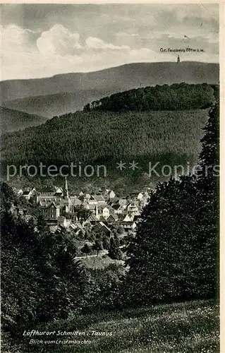 AK / Ansichtskarte Schmitten_Taunus Panorama Blick vom Leistenbachtal Grosser Feldberg Schmitten Taunus