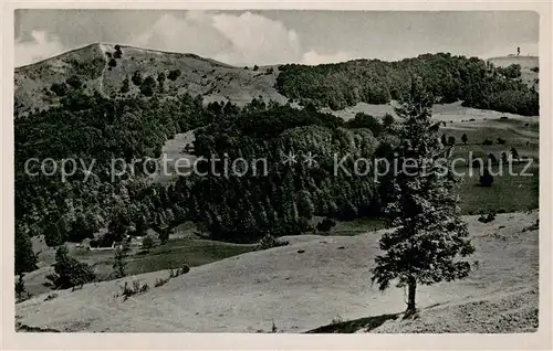 AK / Ansichtskarte Poppenhausen_Rhoen Landschaftspanorama Wasserkuppe Serie Schoenes Deutschland Die Rhoen Poppenhausen Rhoen