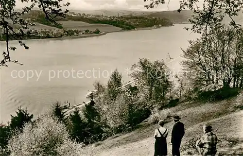 AK / Ansichtskarte Werden_Ruhr_Essen Partie am Schloss Baldeney Blick ins Ruhrtal 