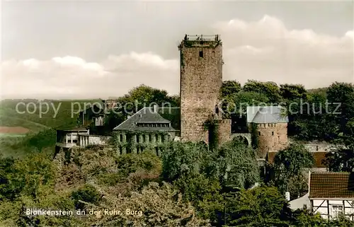 AK / Ansichtskarte Blankenstein_Ruhr Ansicht mit Burg Blankenstein_Ruhr