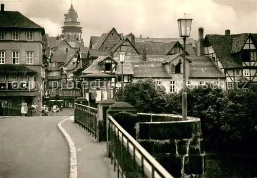 AK / Ansichtskarte Hann._Muenden Wasserbruecke mit St Blasienkirche Hann. Muenden