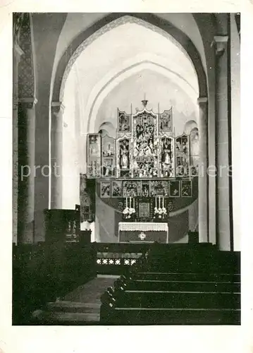 AK / Ansichtskarte Affeln Romanische Hallenkirche Inneres Affeln