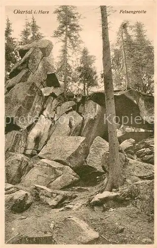 AK / Ansichtskarte Okertal Felsengrotte Okertal