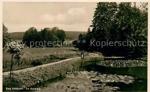 AK / Ansichtskarte Bad_Pyrmont Im Kurpark Bad_Pyrmont