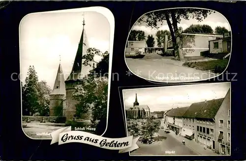 AK / Ansichtskarte Geldern Friedrich Spee Gymnasium Markt Schloss Haag Geldern