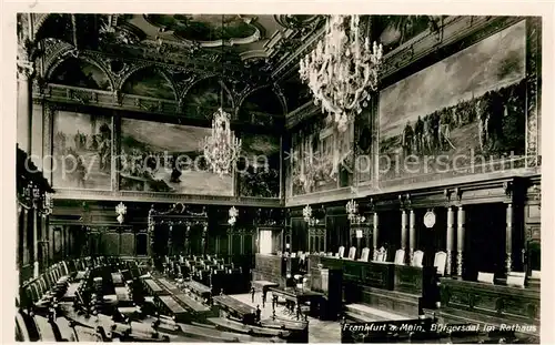 AK / Ansichtskarte Frankfurt_Main Buergersaal im Rathaus Frankfurt Main