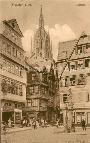 AK / Ansichtskarte Frankfurt_Main Saalgasse Frankfurt Main