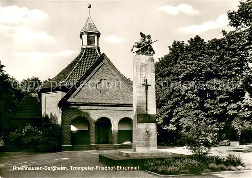 AK / Ansichtskarte Bergheim_Duisburg Trompeter Friedhof Ehrenmal Bergheim Duisburg